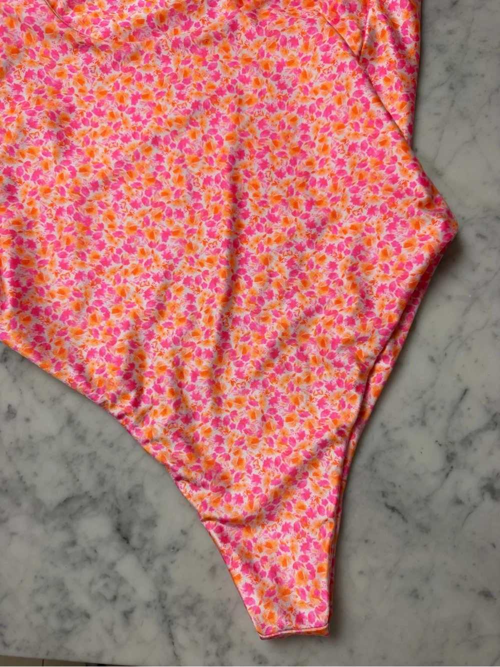 Kulani Kinis Pink & Orange Floral One-Piece Swimsuit